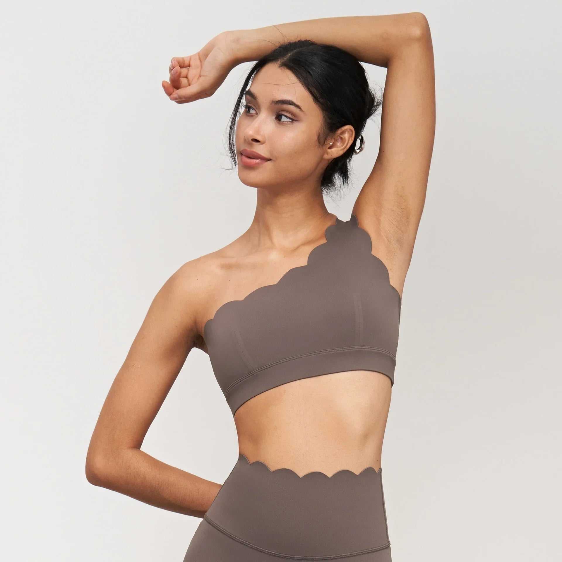 Women's Seamless Lycra Workout Set – Sports Bra, Leggings & Skirt