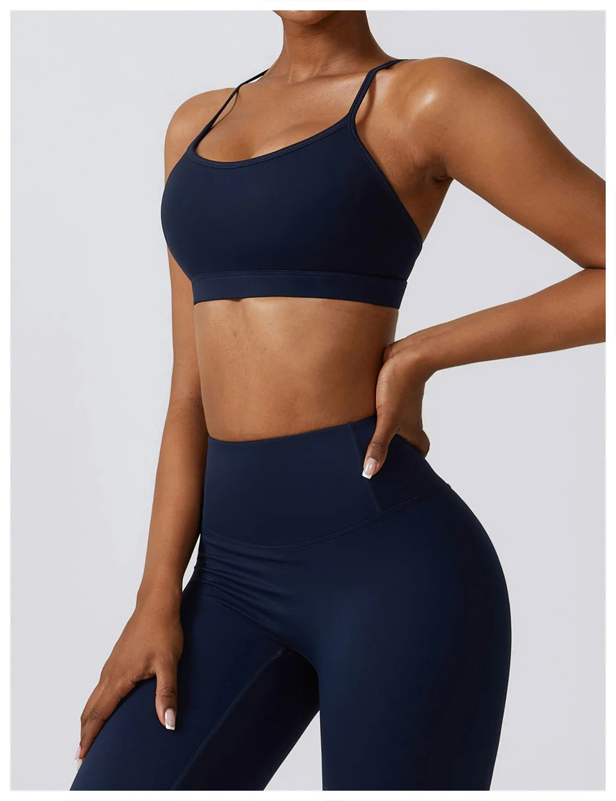 Women's Seamless Yoga Set – Leggings & Crop Top Workout Outfit