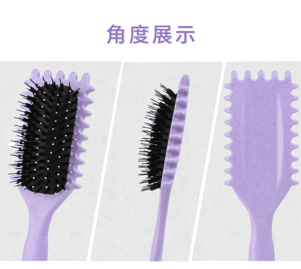 Multi-Functional Hollow Curly Hair Comb – Anti-Static & Scalp Massage