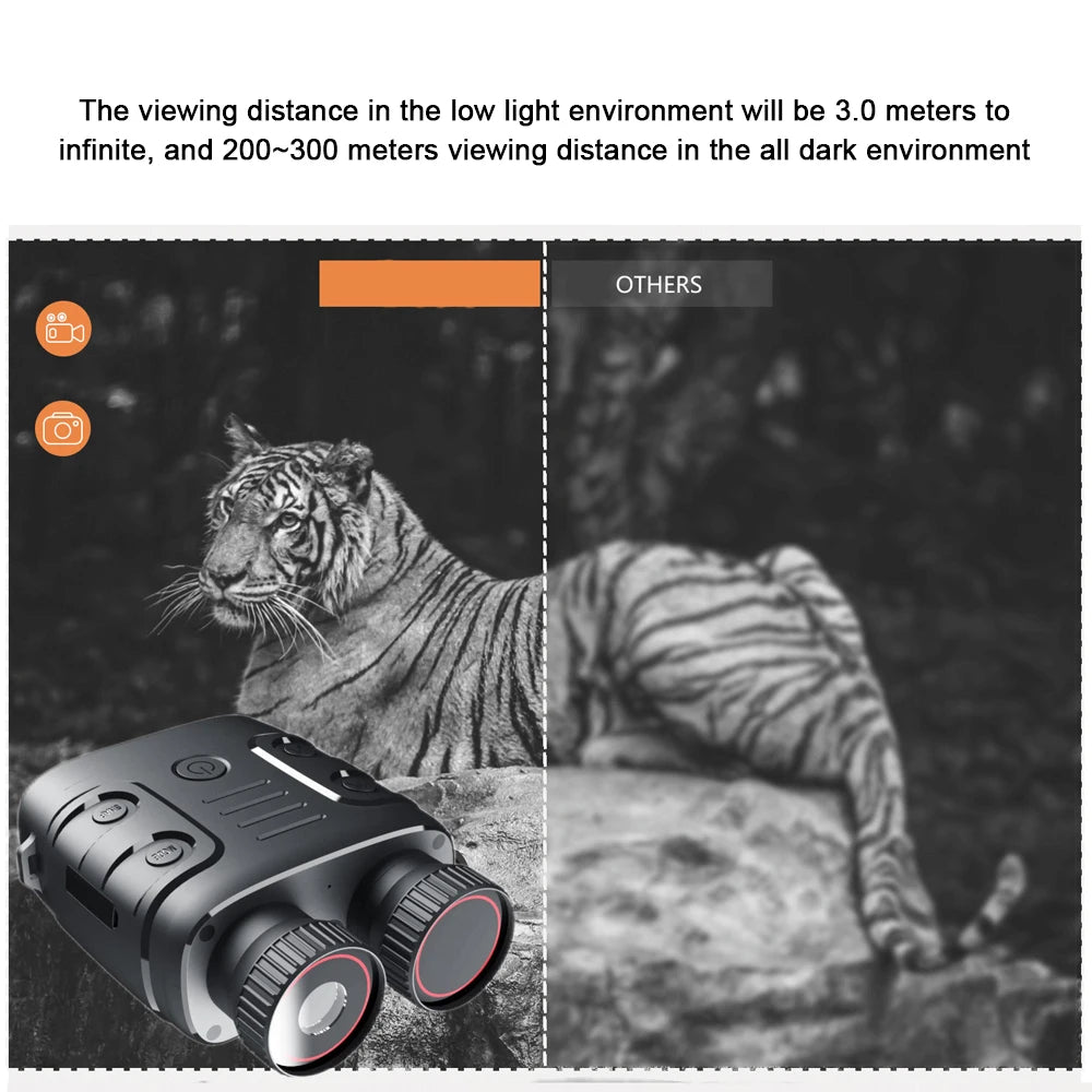 1080P Infrared Night Vision Binoculars – 5X Digital Zoom for Day & Night Use