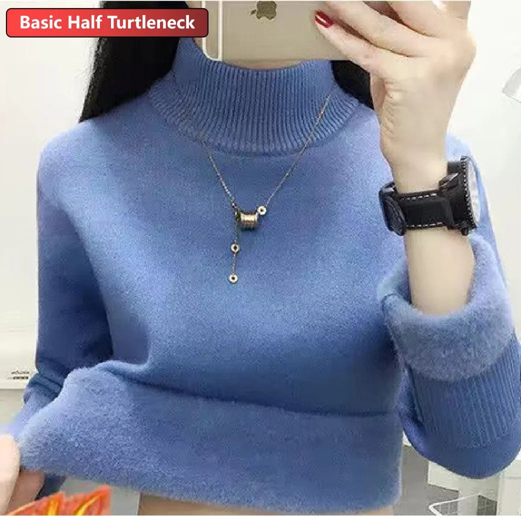 Turtleneck Winter Sweater for Women: