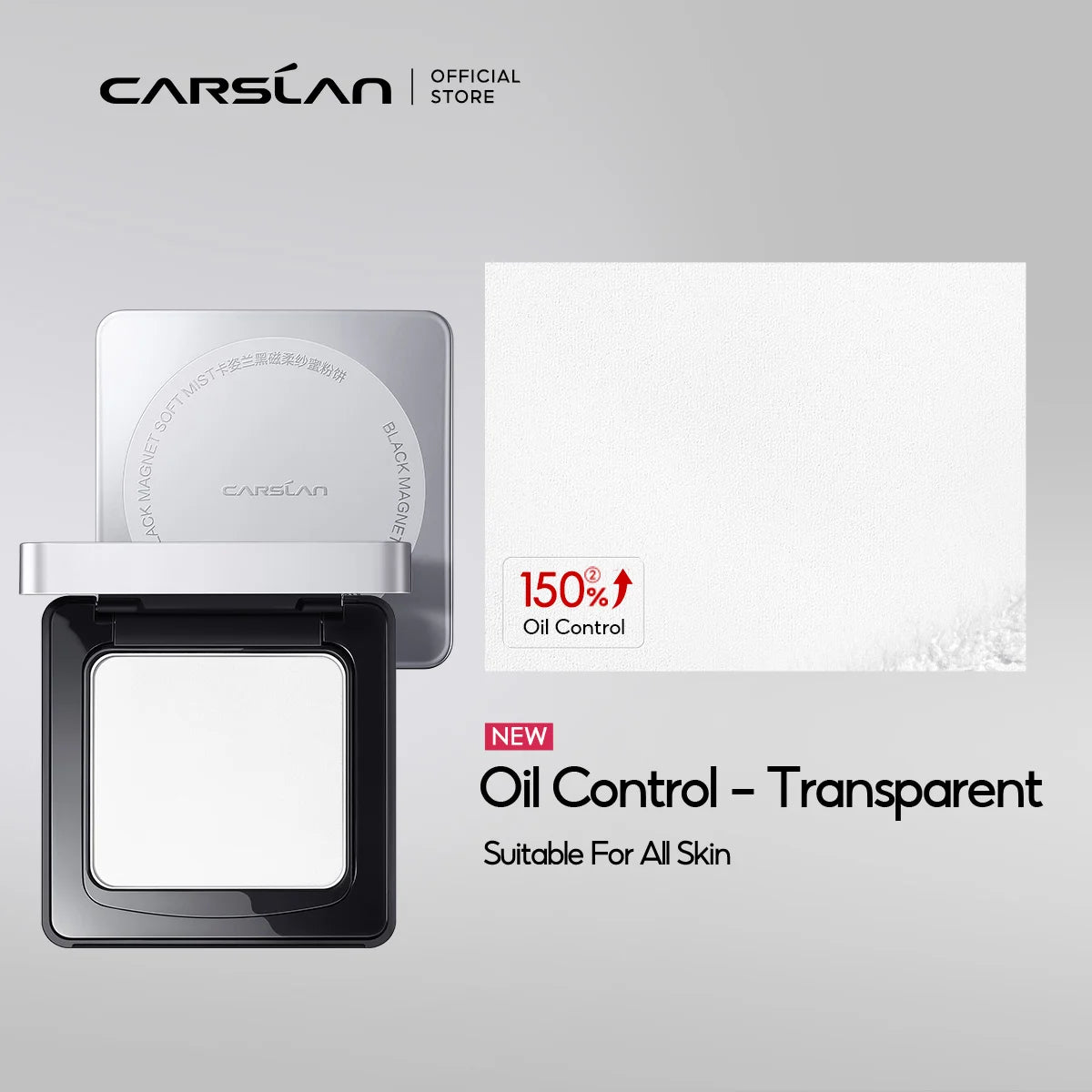 : CARSLAN Stay Matte Pressed Powder – 24H Oil Control & Long-Lasting Setting Powder