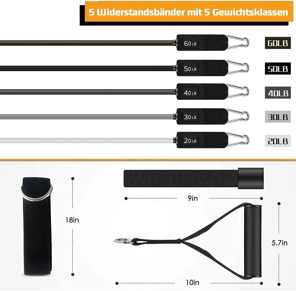 Resistance Bands Set for Strength Training