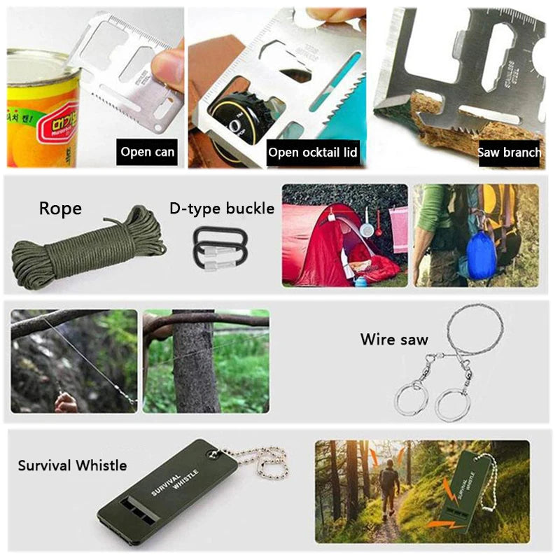 Survival First Aid Kit – Tactical Emergency Trauma Bag for Camping & Hiking