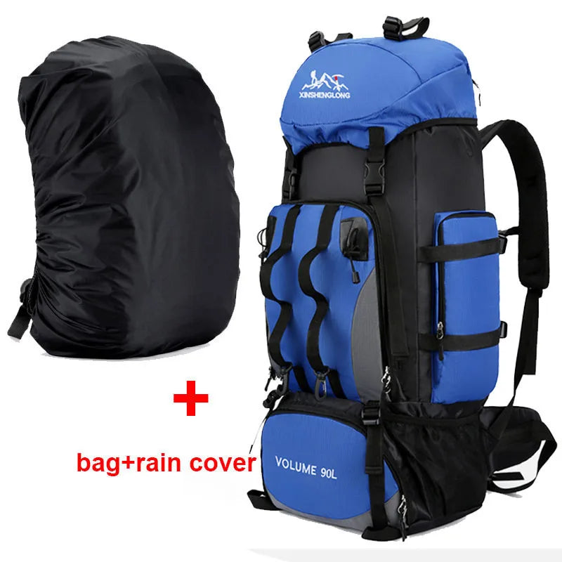 90L Waterproof Hiking Backpack – Large Capacity Outdoor Camping Rucksack