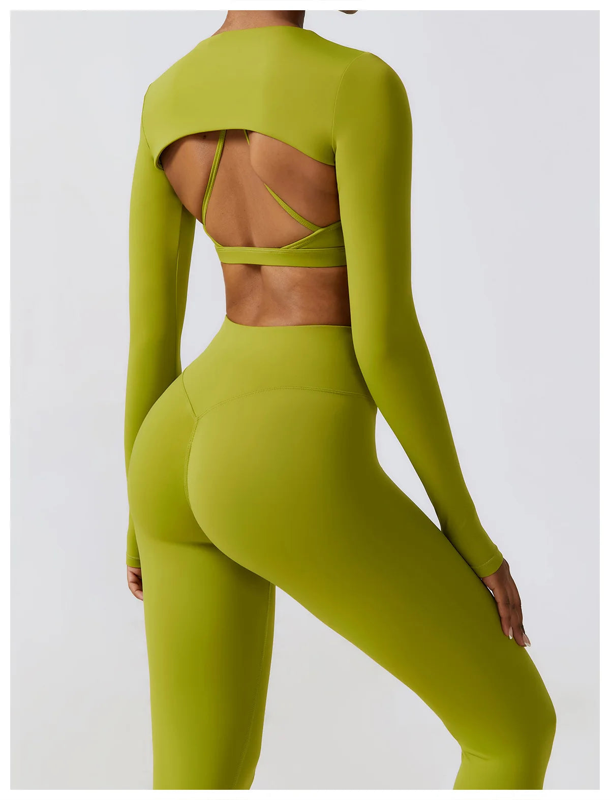 Women's Seamless Yoga Set – Leggings & Crop Top Workout Outfit