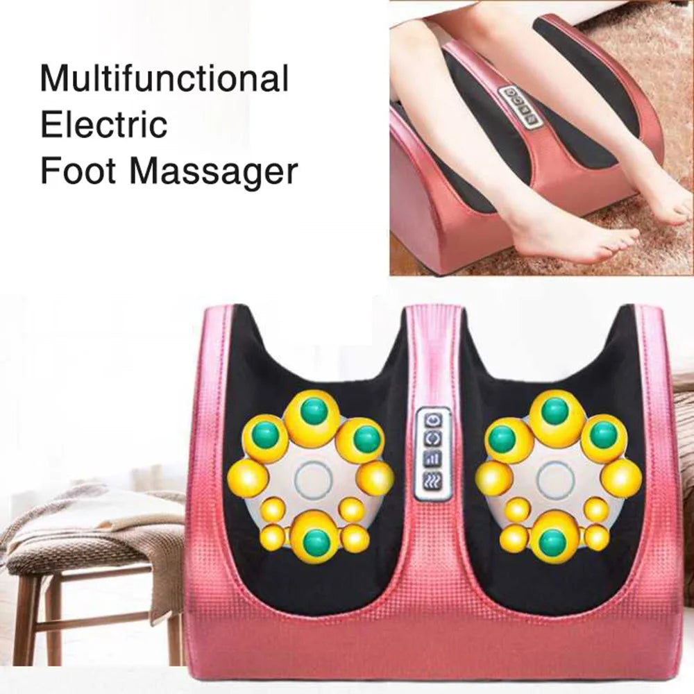 Electric Heated Foot Massager with Shiatsu & Compression Therapy