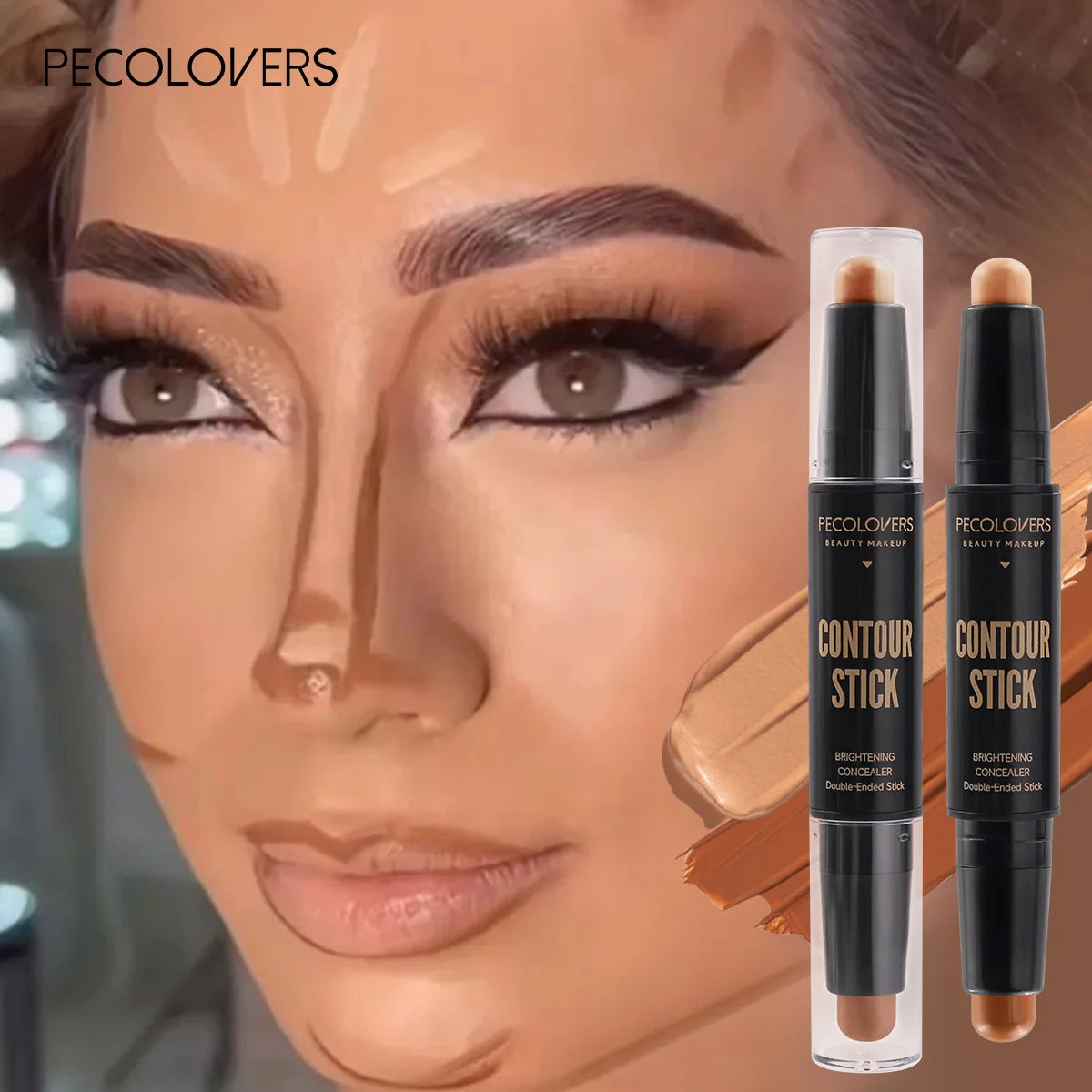 Double Head Highlight Pen - Waterproof Contouring & Concealer Stick