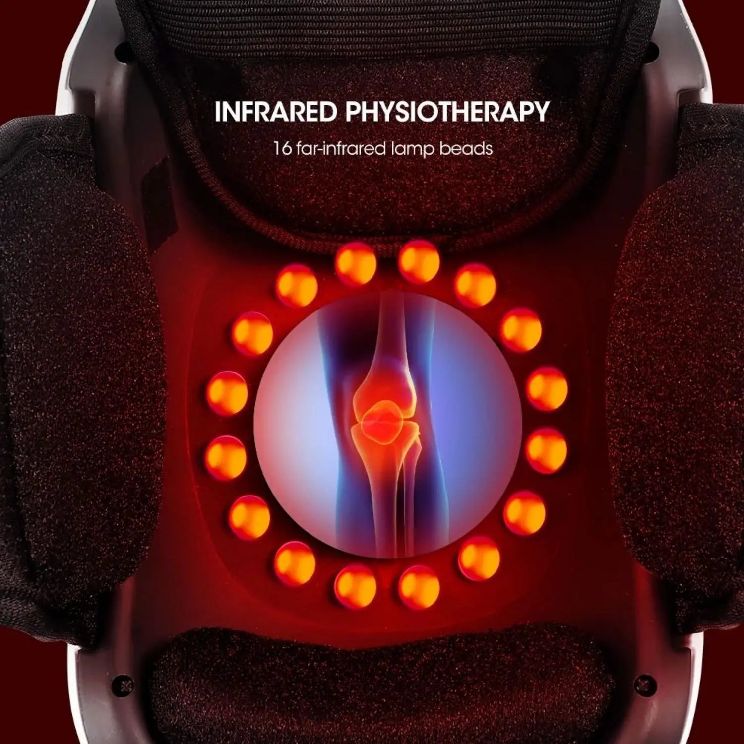 Wireless Heated Knee Massager – Vibration & Hot Compress Therapy