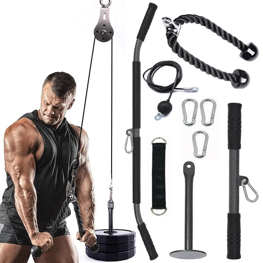 Fitness DIY Rotatable Pulley System – Home Gym Cable Machine