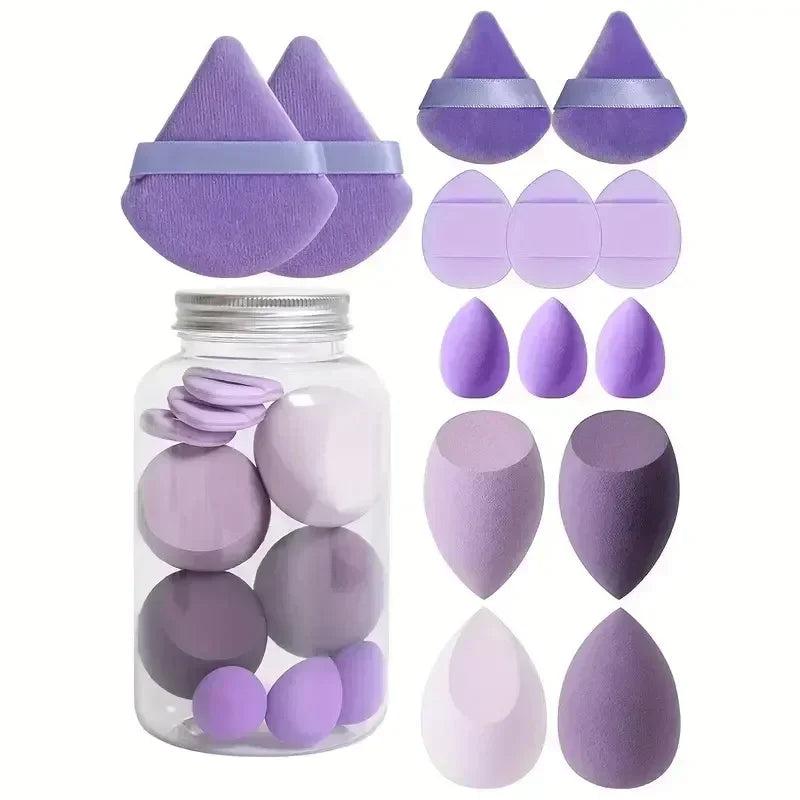 Flawless Makeup Made Easy with 12/14Pcs Makeup Sponge Set!