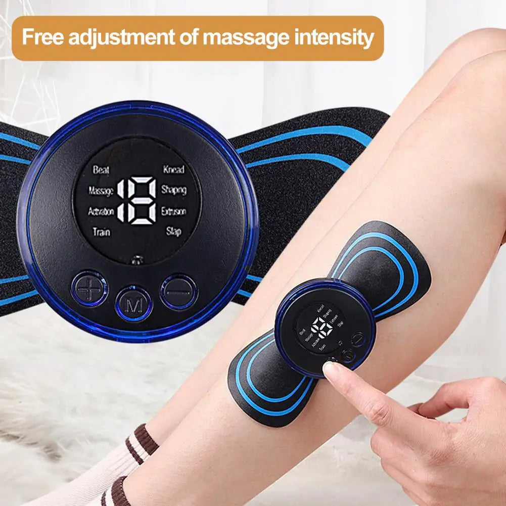 Rechargeable Massager Device Rechargeable Full Body Pain Relief Therapy Device Mini Massager Machine with 8 Modes Physiotherapy