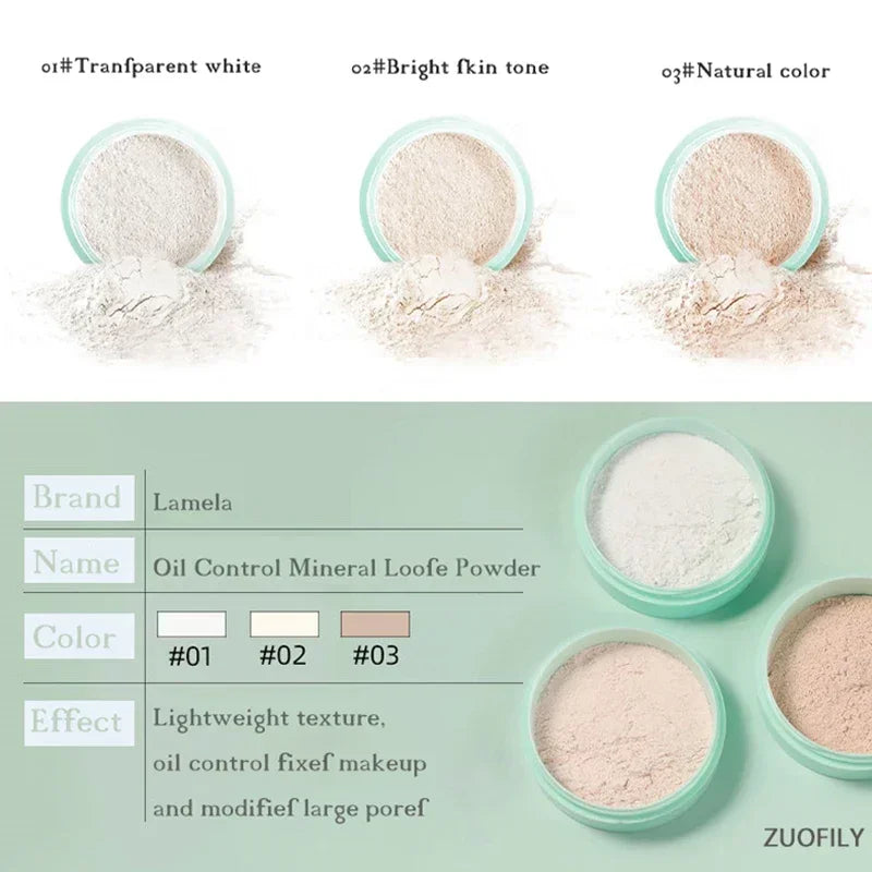 Matte Translucent Loose Powder – Waterproof, Oil-Control & Long-Lasting