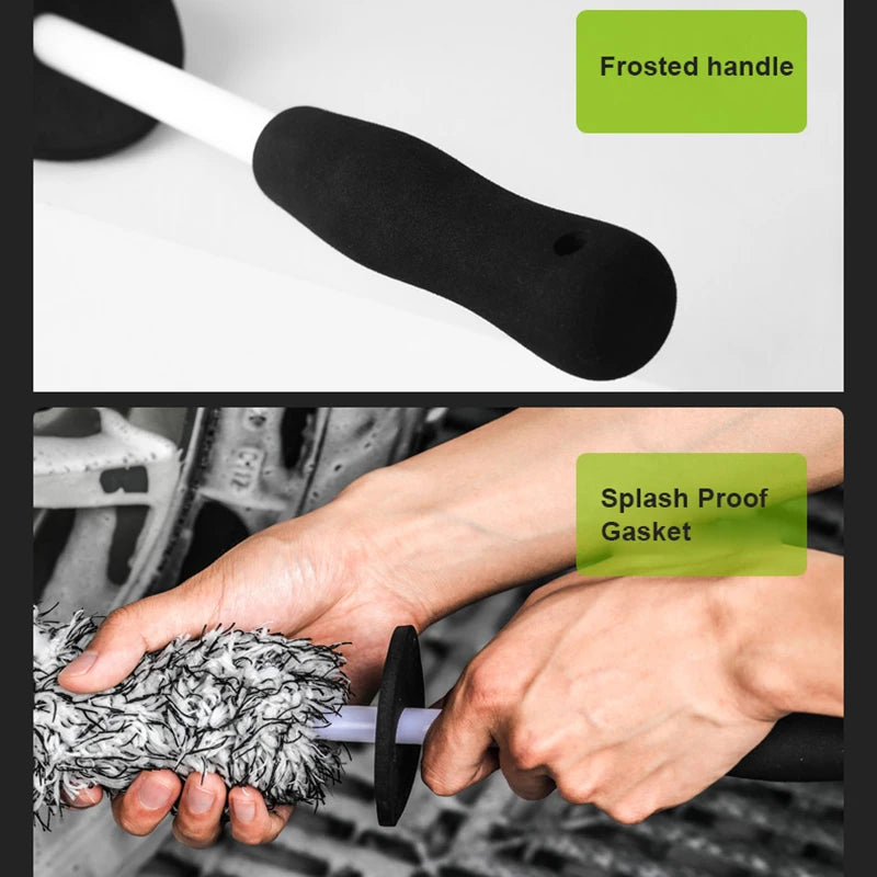 SEAMETAL Microfiber Car Wash Brush & Cleaning Gloves