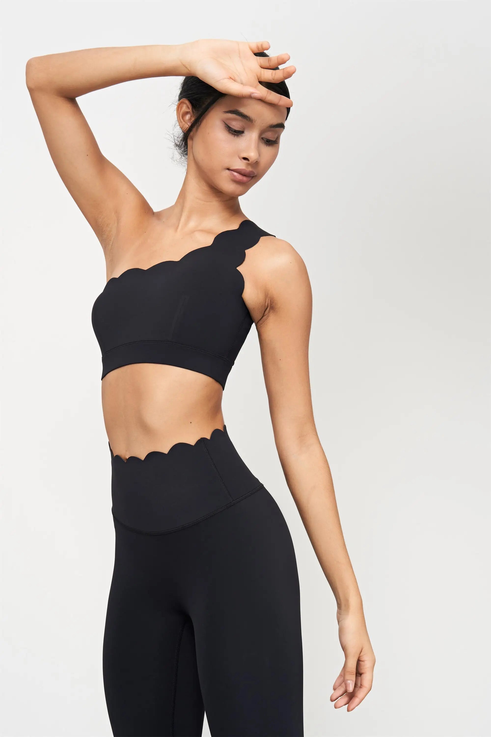 Women's Seamless Lycra Workout Set – Sports Bra, Leggings & Skirt