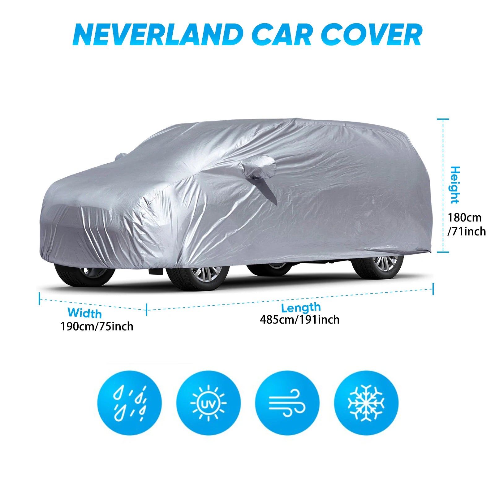 Universal Full Car Cover – All-Weather Protection