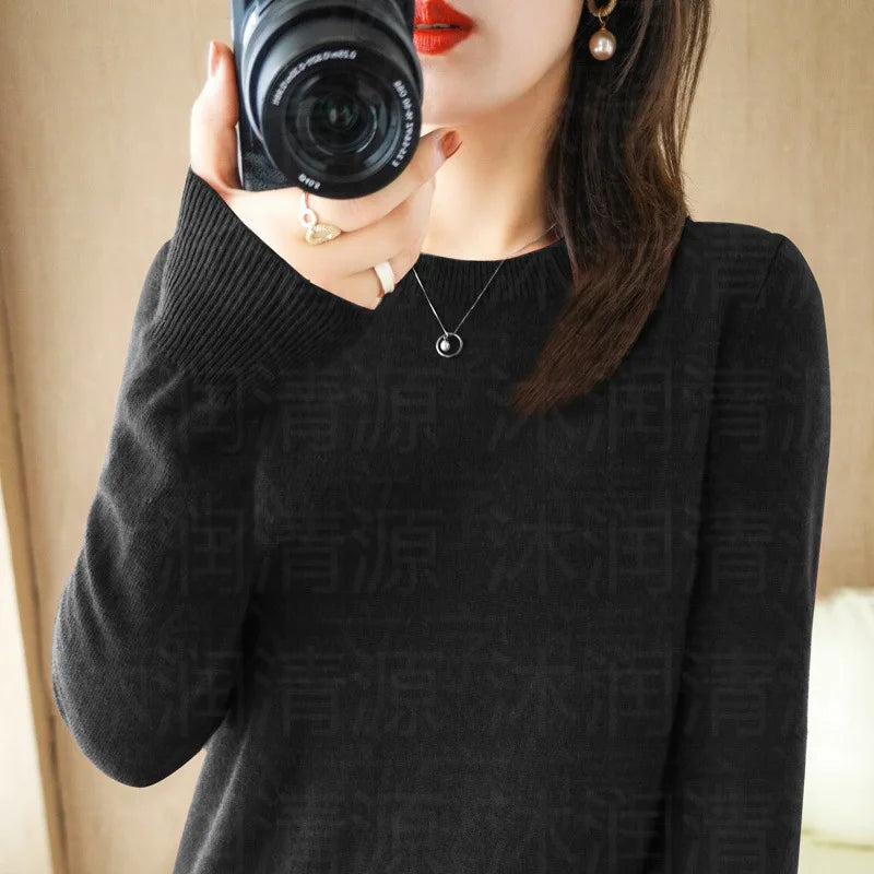 Autumn and Winter Cashmere Sweater for Women: