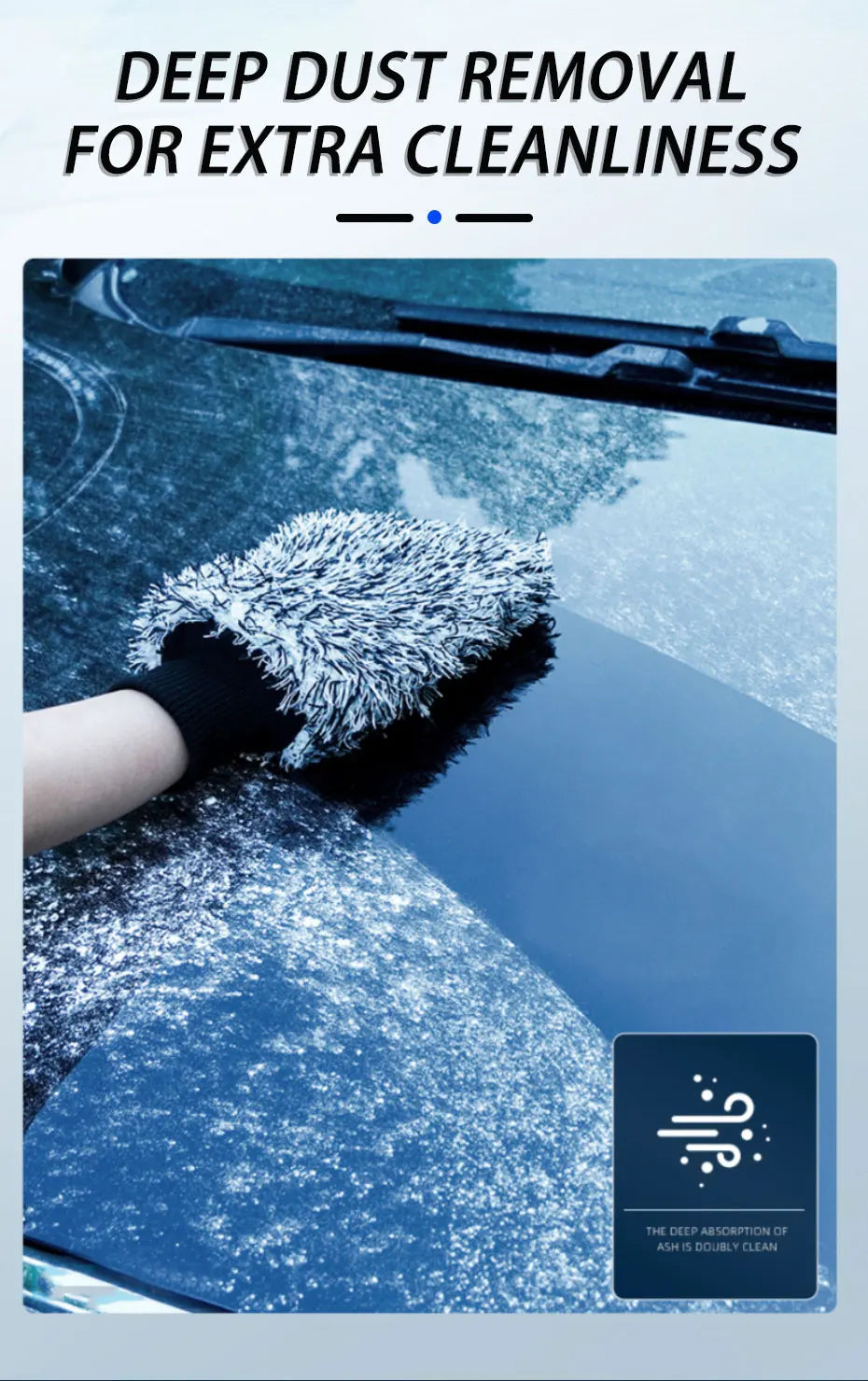 SEAMETAL Microfiber Car Wash Brush & Cleaning Gloves