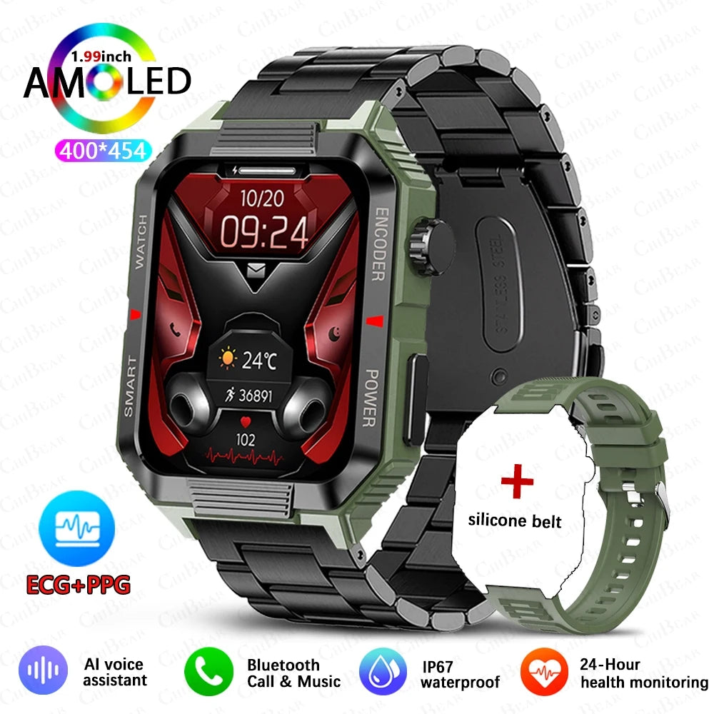 EGC+PPG GPS Sports Fitness Tracker Smartwatch: