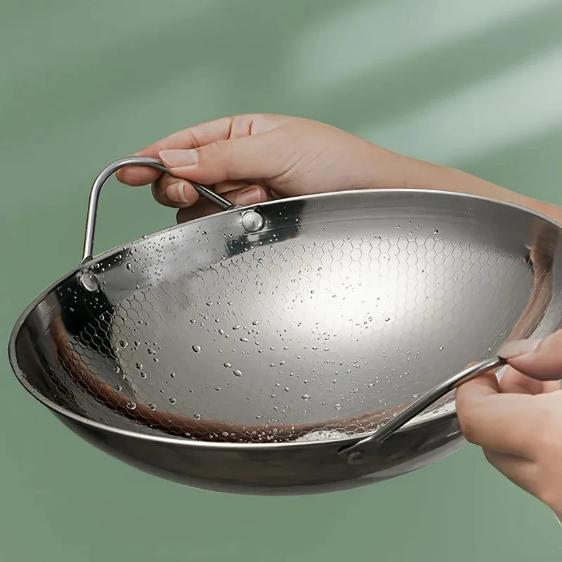 11-Inch Stainless Steel Honeycomb Skillet – Non-Stick & Scratch-Resistant