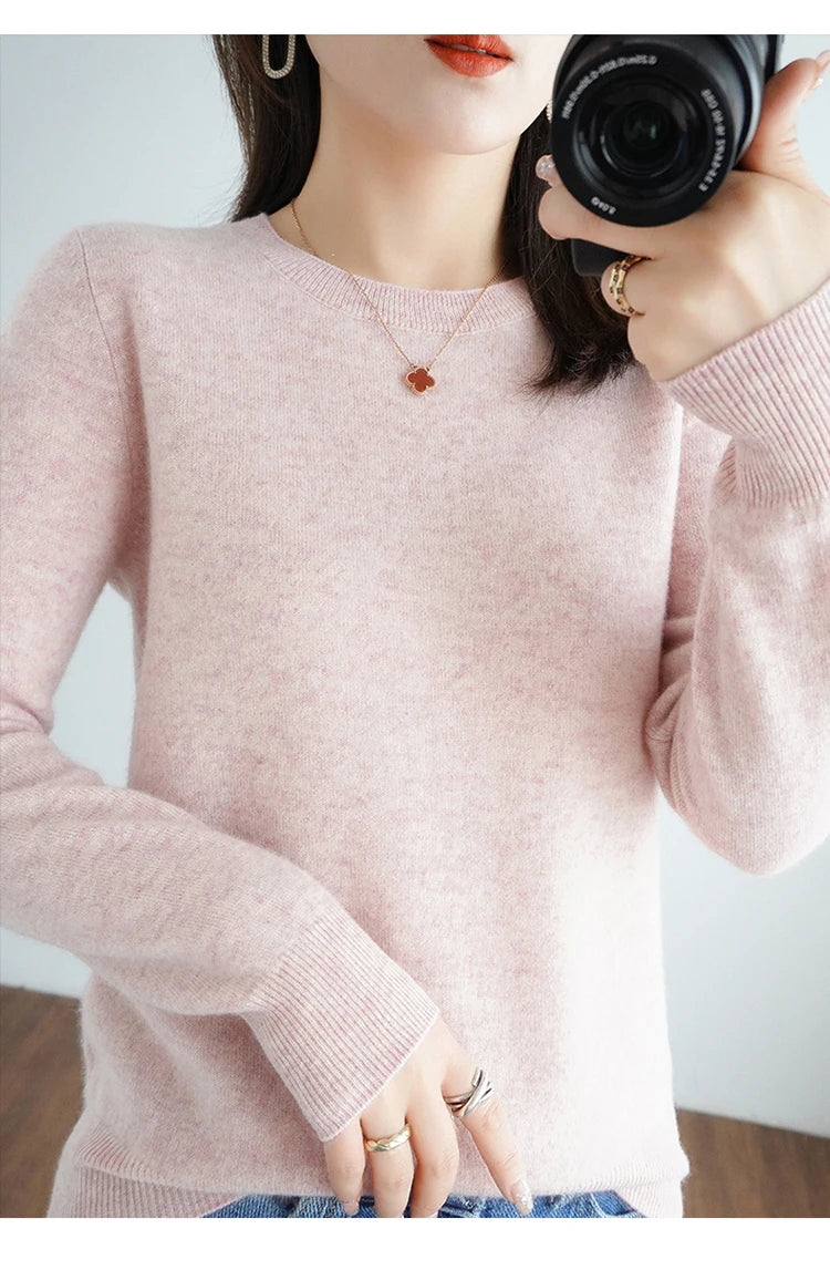 Autumn and Winter Cashmere Sweater for Women: