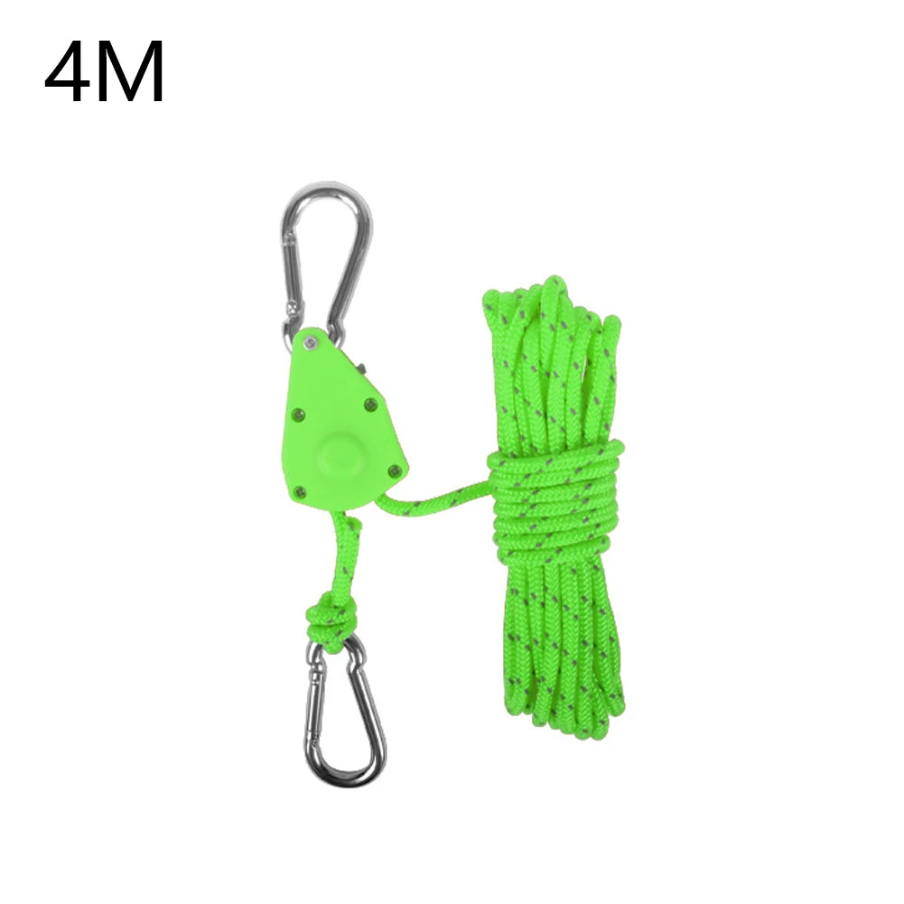 1pc 4M Camping Rope – Quick Setup Adjustable Guy Lines for Tent & Outdoor Gear