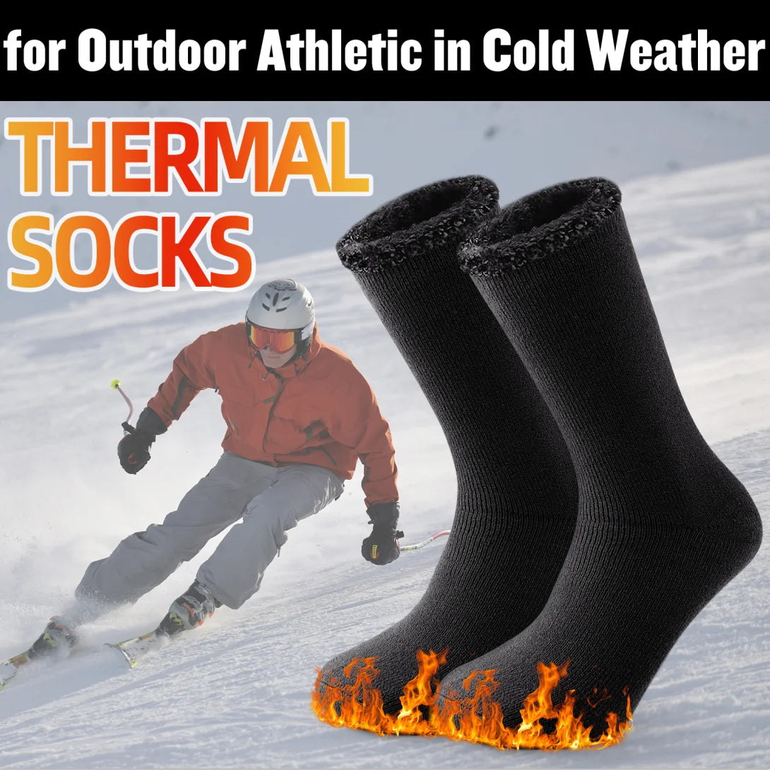 2 Pairs Pack Winter Thermal Socks: