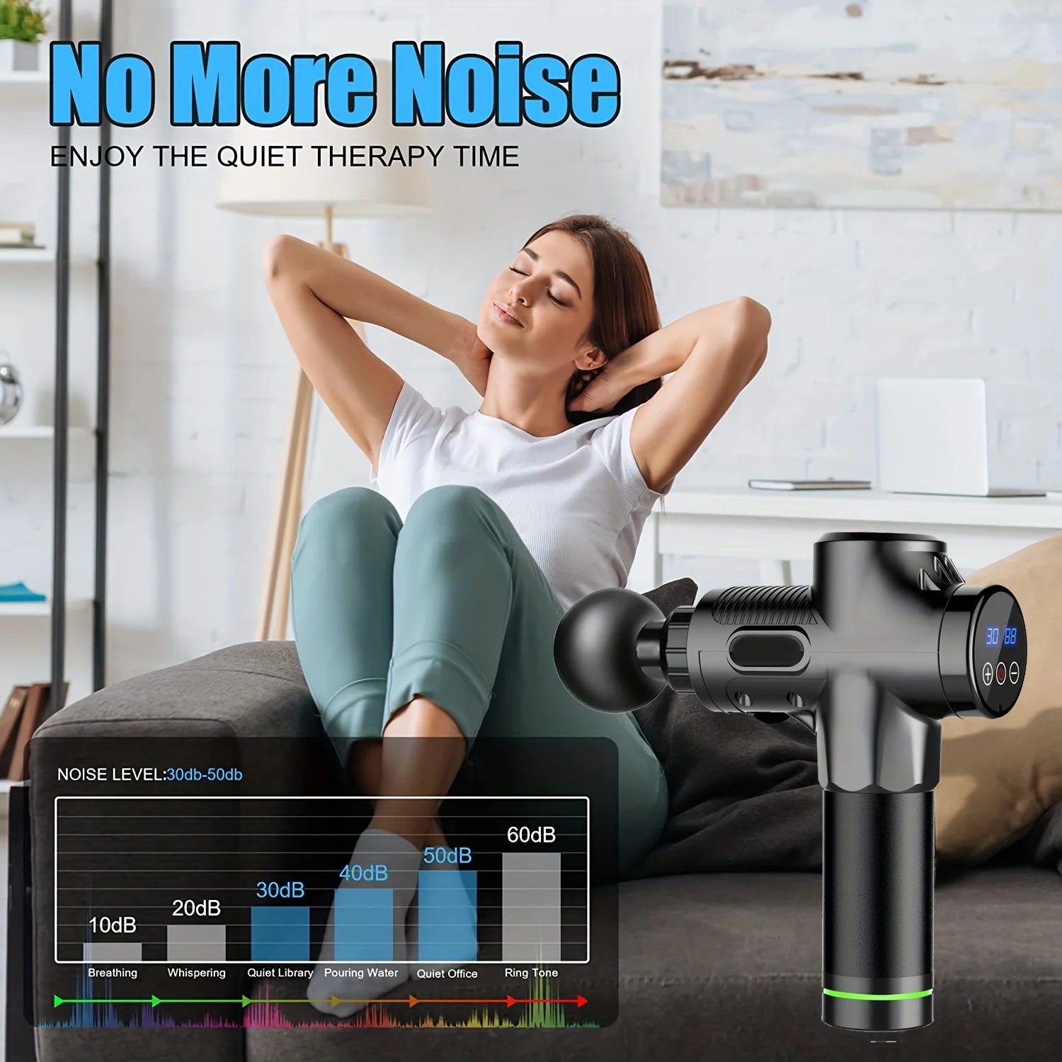 30-Level Deep Tissue Massage Gun – Muscle Recovery & Relaxation