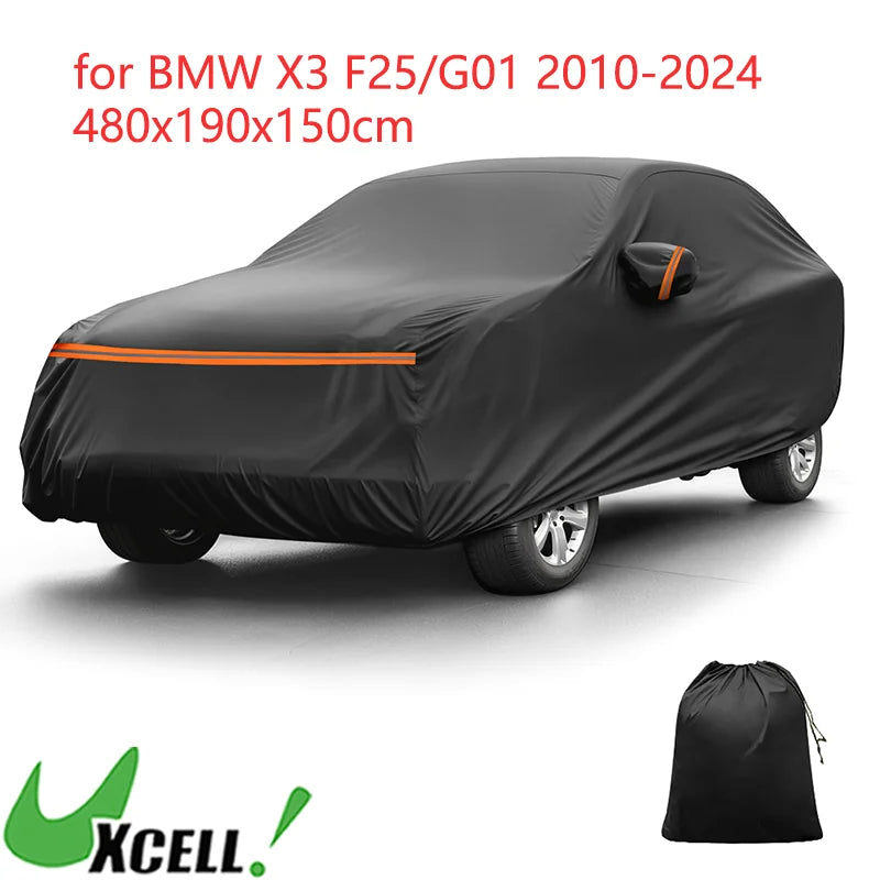 UXCELL Car Cover for BMW X3 F25/G01 2010-2024 Waterproof Windproof Protector