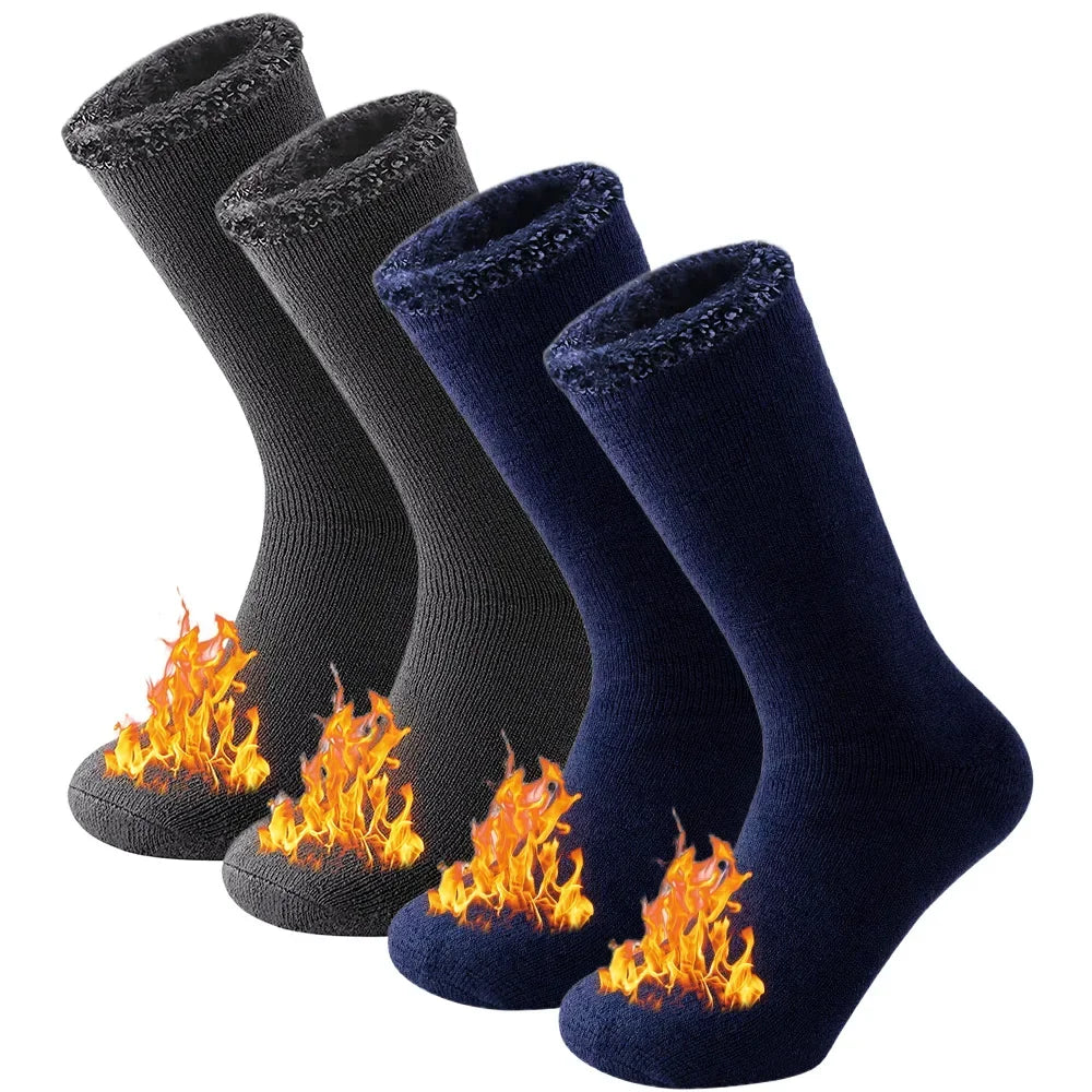 2 Pairs Pack Winter Thermal Socks: