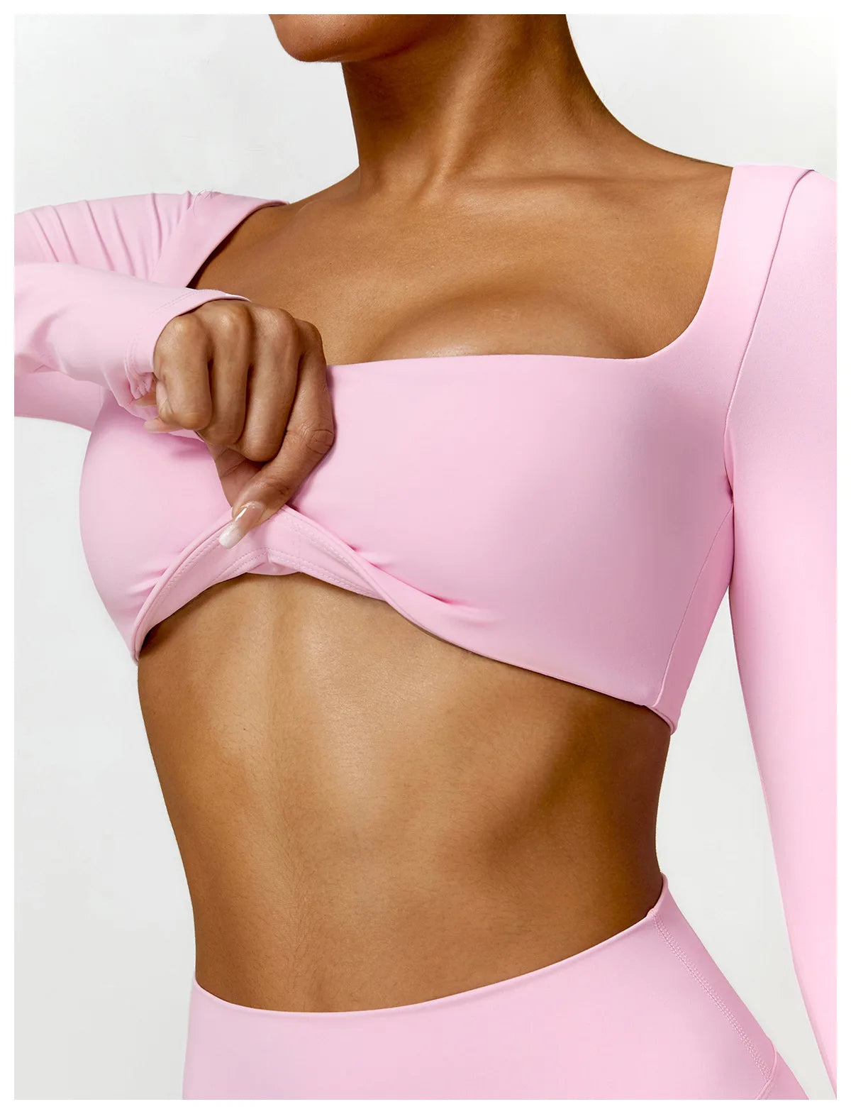 Women's 2PCS Quick-Dry Yoga Set – Long Sleeve Sports Shirt & Leggings