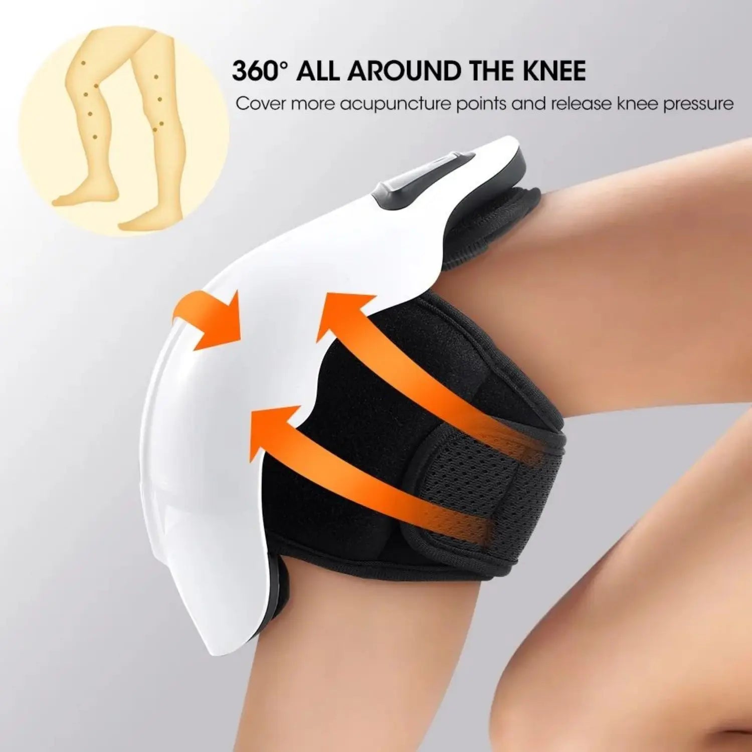 Wireless Heated Knee Massager – Vibration & Hot Compress Therapy