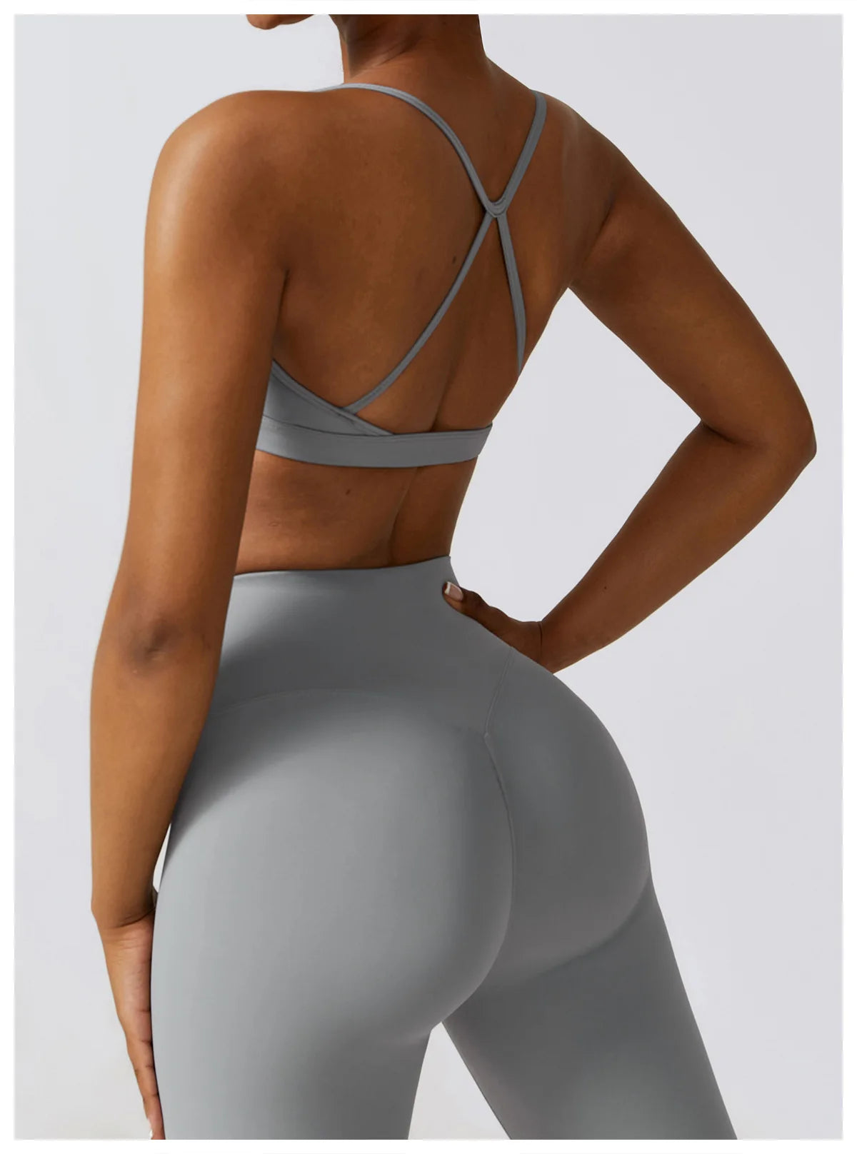 Women's Seamless Yoga Set – Leggings & Crop Top Workout Outfit