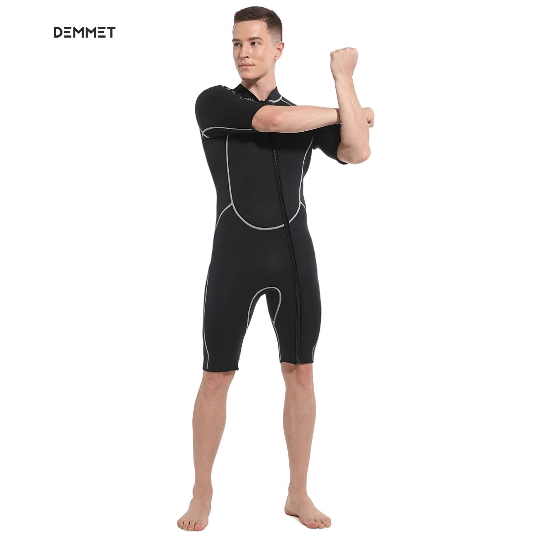DEMMET 1.5mm Short Sleeve Neoprene Wetsuit for Men & Women