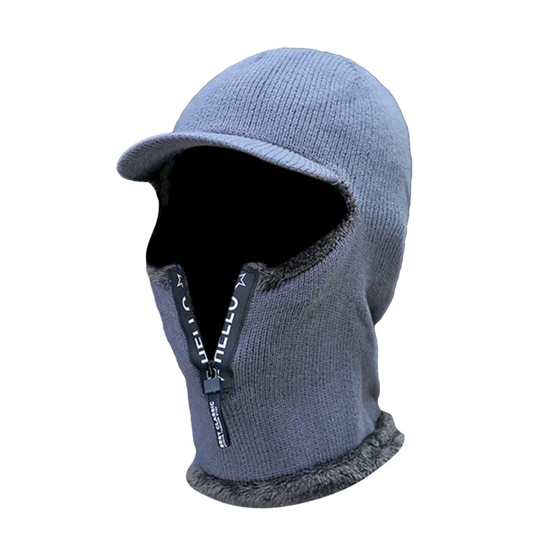 Men's Winter Warm Wool Hat with Ear Protection: