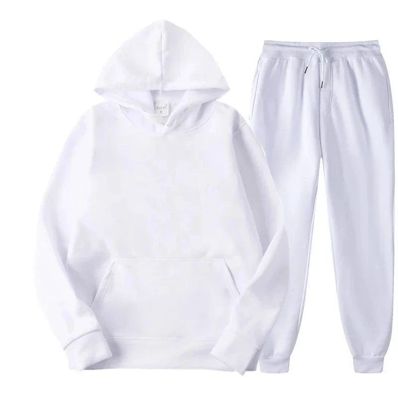 Men's & Women's Fleece Tracksuit – 2-Piece Hoodie & Jogger Set