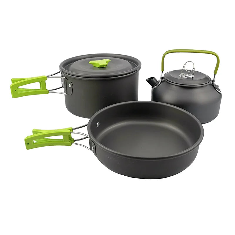 Camping Cookware Kit – Lightweight Aluminum Outdoor Cooking Set