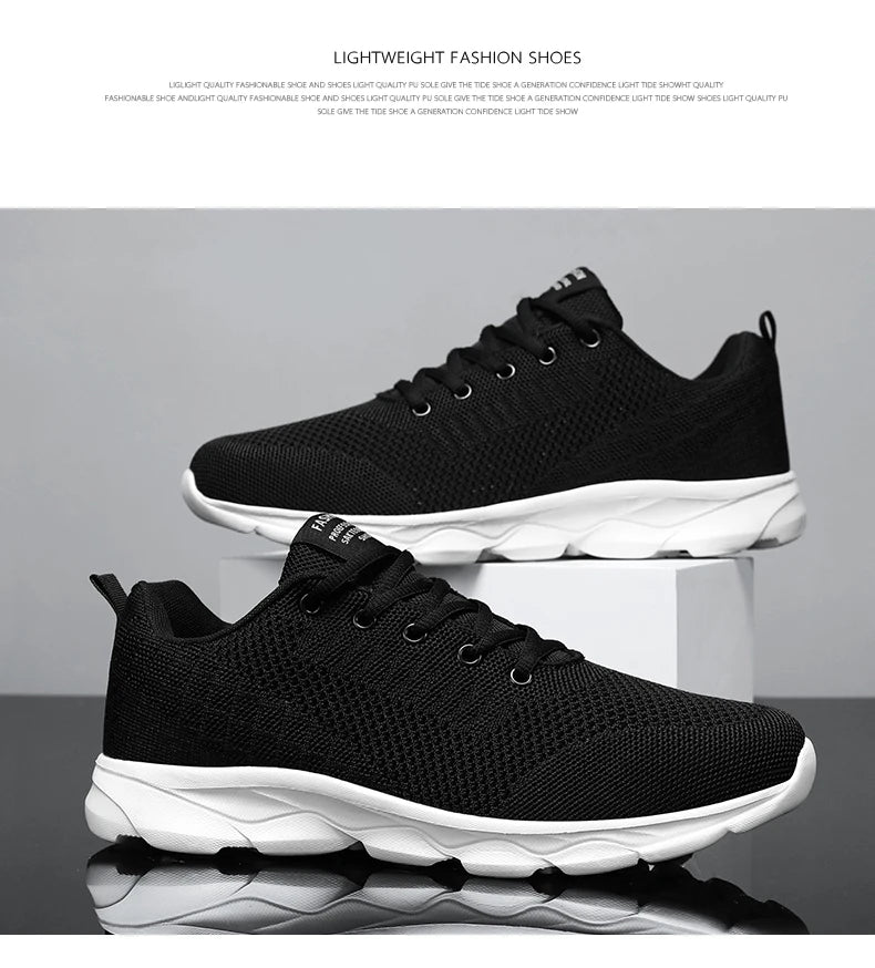 Men's Lightweight Breathable Casual Sneakers – Summer Running Shoes