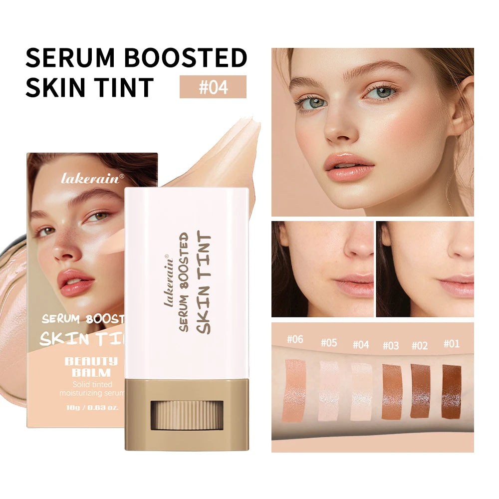 Stick Foundation Balm Serum - Boosted Skin Tint & High Coverage