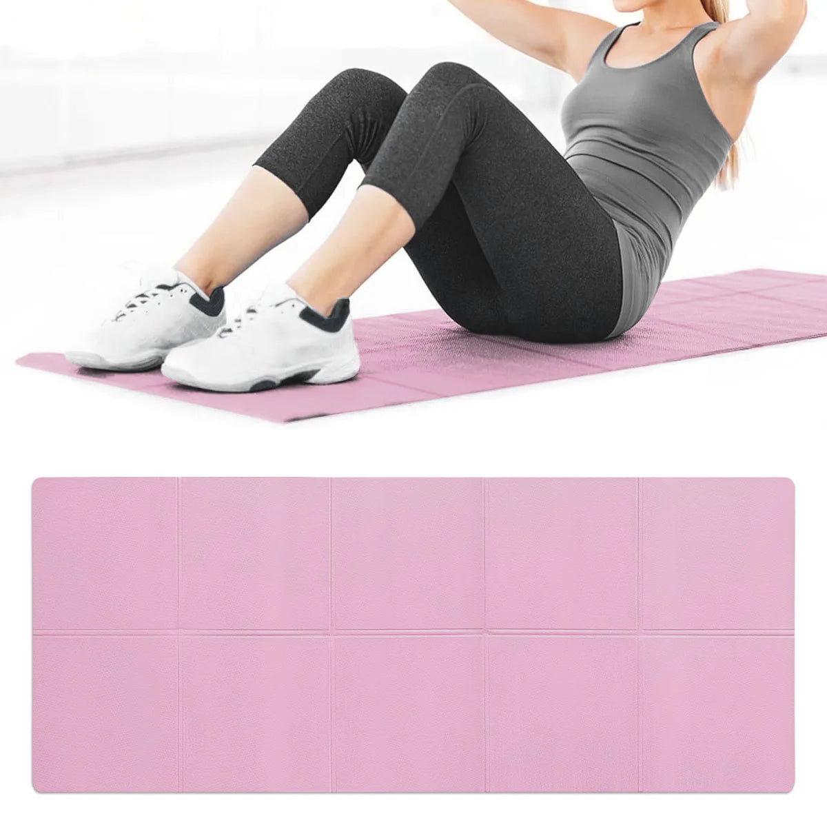 4MM Thick EVA Yoga Mat – Anti-Slip & Cushioned for Fitness
