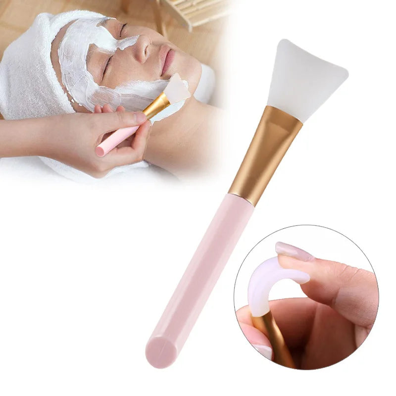 : Silicone Facial Mask Brush – Soft-Headed Face Skin Care Tool