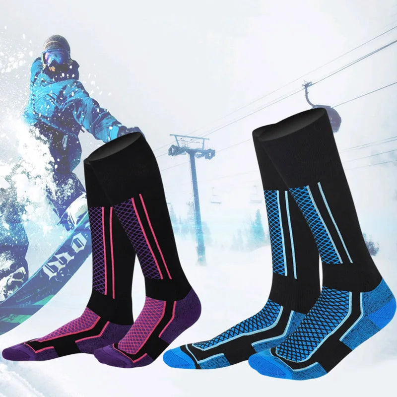 1 Pair Winter Warm Thickening Ski Socks: