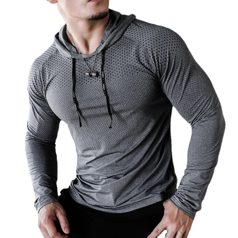 Men's Fitness Tracksuit – Hooded Gym Sweatshirt & Joggers
