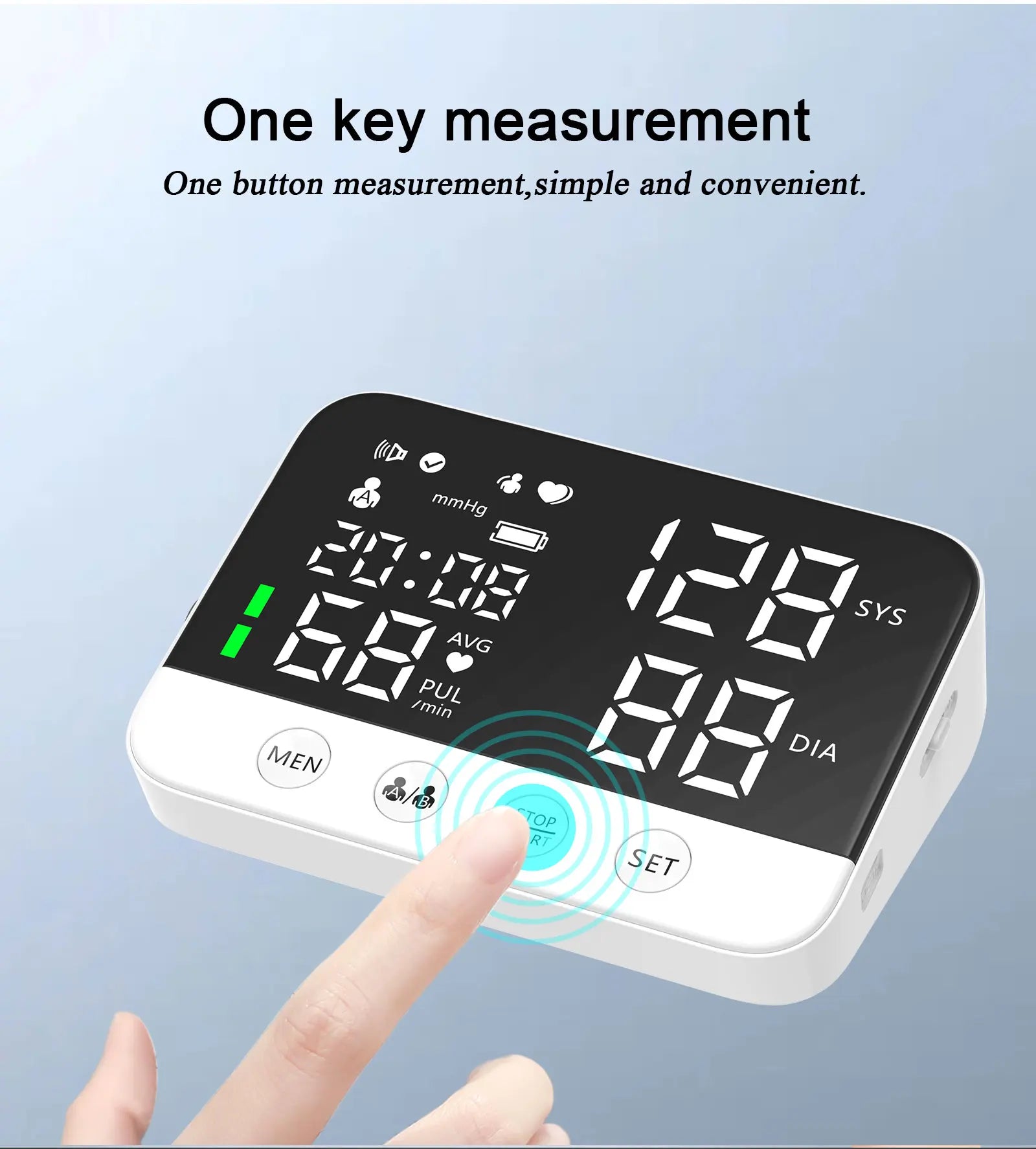 Upper Arm Cuff Blood Pressure Monitor Electronic Digital Sphygmomanometer Medical BP Monitors Tensiometer