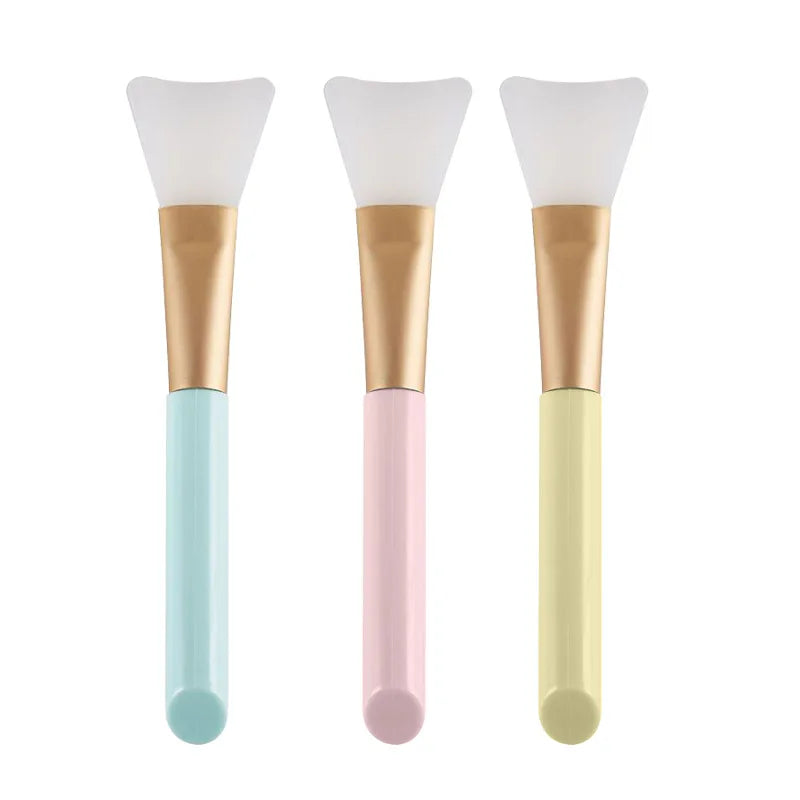 Silicone Facial Mask Brush Face Skin Care Tool Soft-headed DIY Mud Film Adjusting Brush Inclined Tail Apply Face Beauty Tools