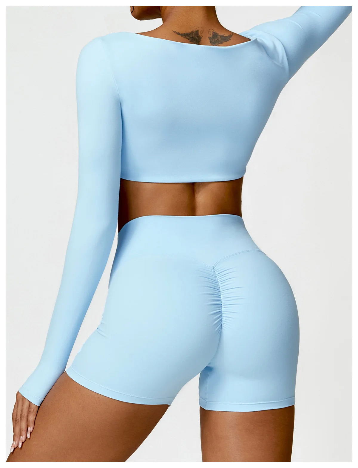 Women's 2PCS Quick-Dry Yoga Set – Long Sleeve Sports Shirt & Leggings