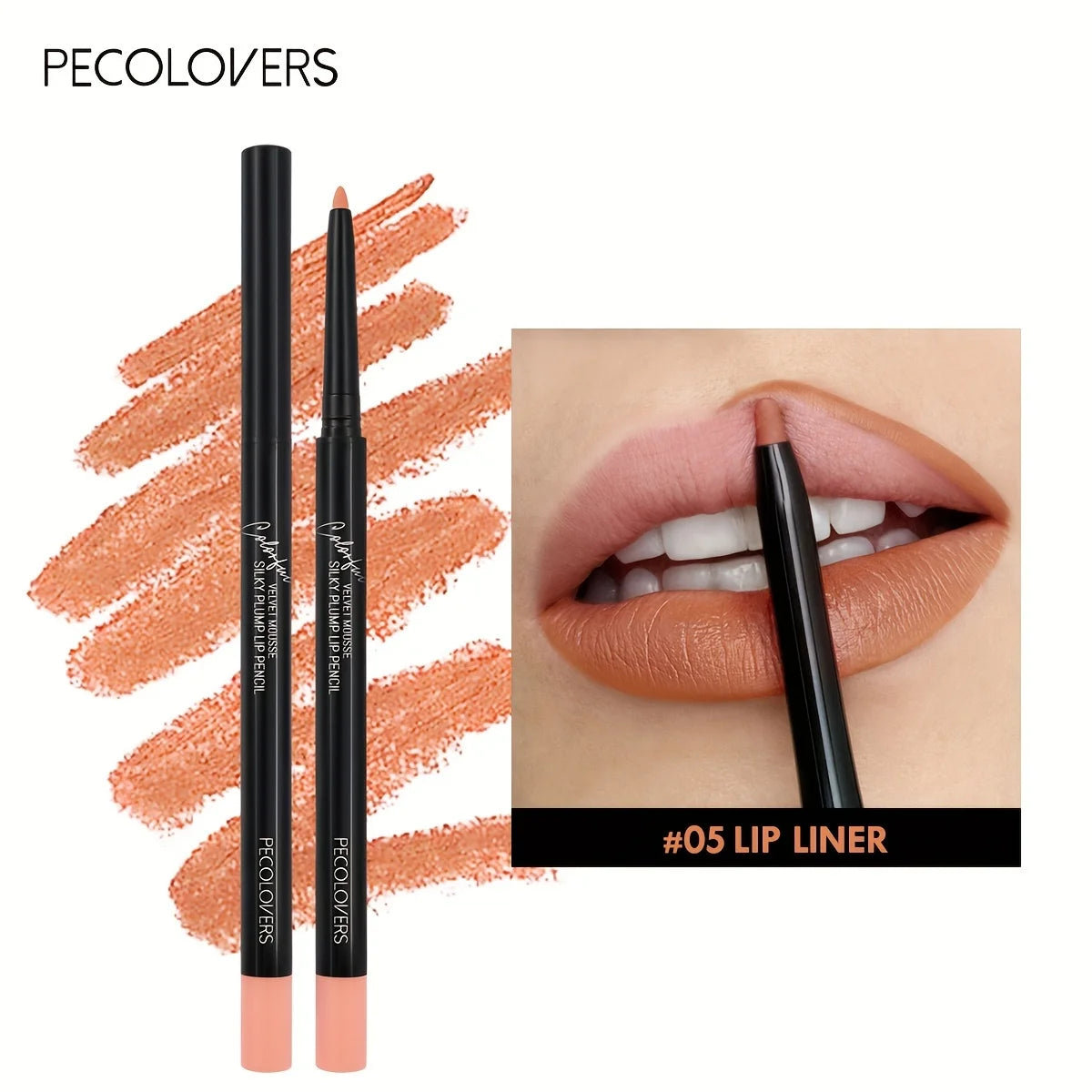 Waterproof Matte Lipliner Pencil - 12 Colors Contour & Tint