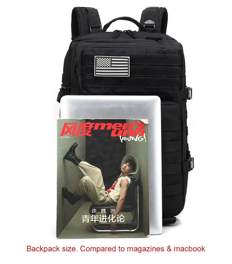 25L/35L/50L Tactical Backpack – Waterproof Outdoor Rucksack for Men