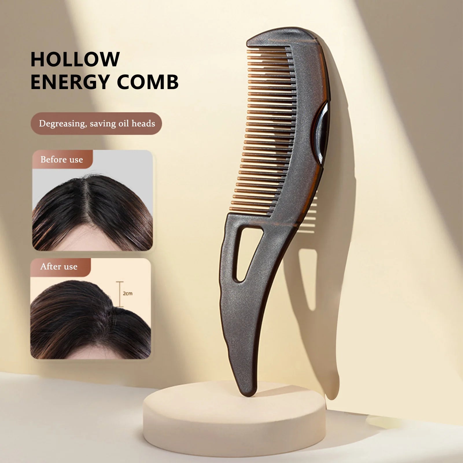 Self-Cleaning Anti-Static Dandruff Removal Scalp Comb