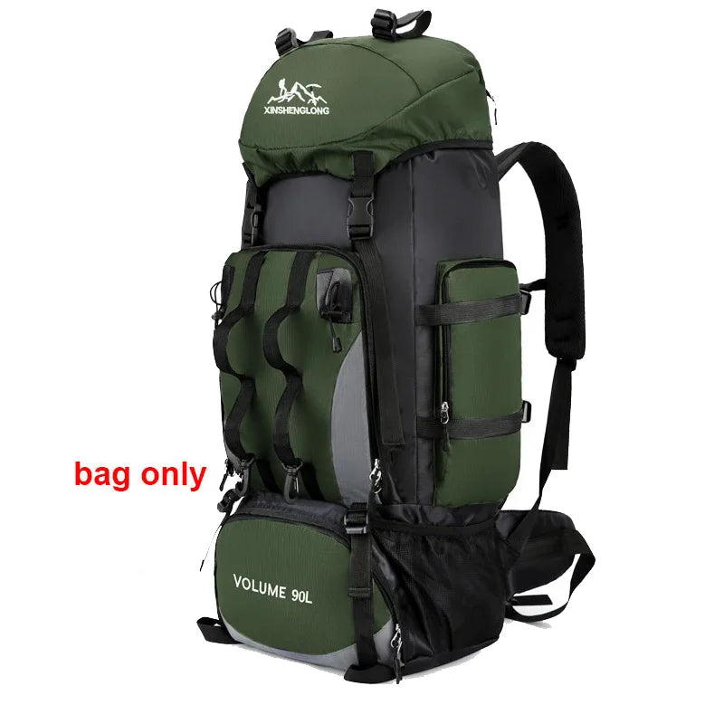 90L Waterproof Hiking & Camping Backpack – Large Outdoor Rucksack